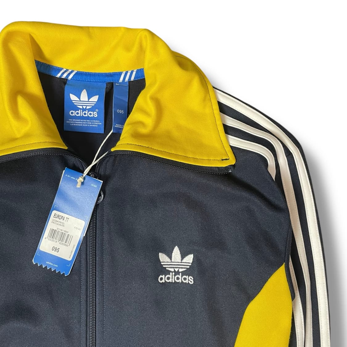 아디다스 90s 유로파 옐로우 배색 트락탑 집업 져지 95 상품이미지3