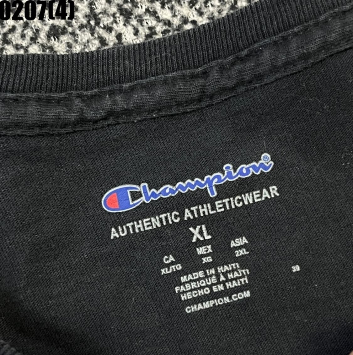 [XL] 챔피온 기본 블랙 반팔 티셔츠 0207(4) 상품이미지3
