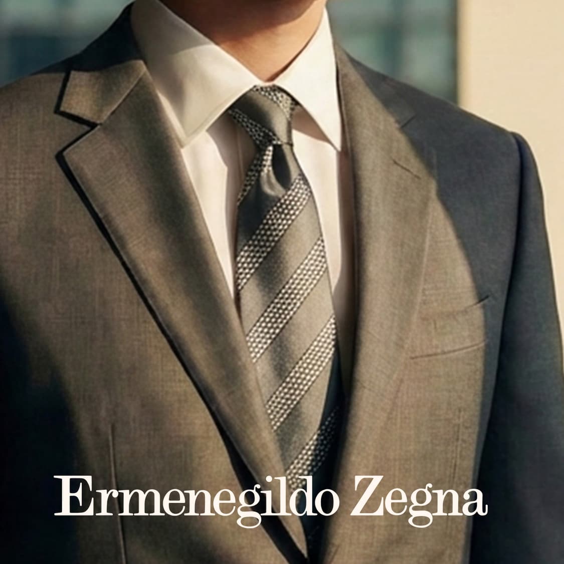 에르메네질도 제냐 스트라이프 넥타이 9.3cm A~A+등급 E775 상품이미지1