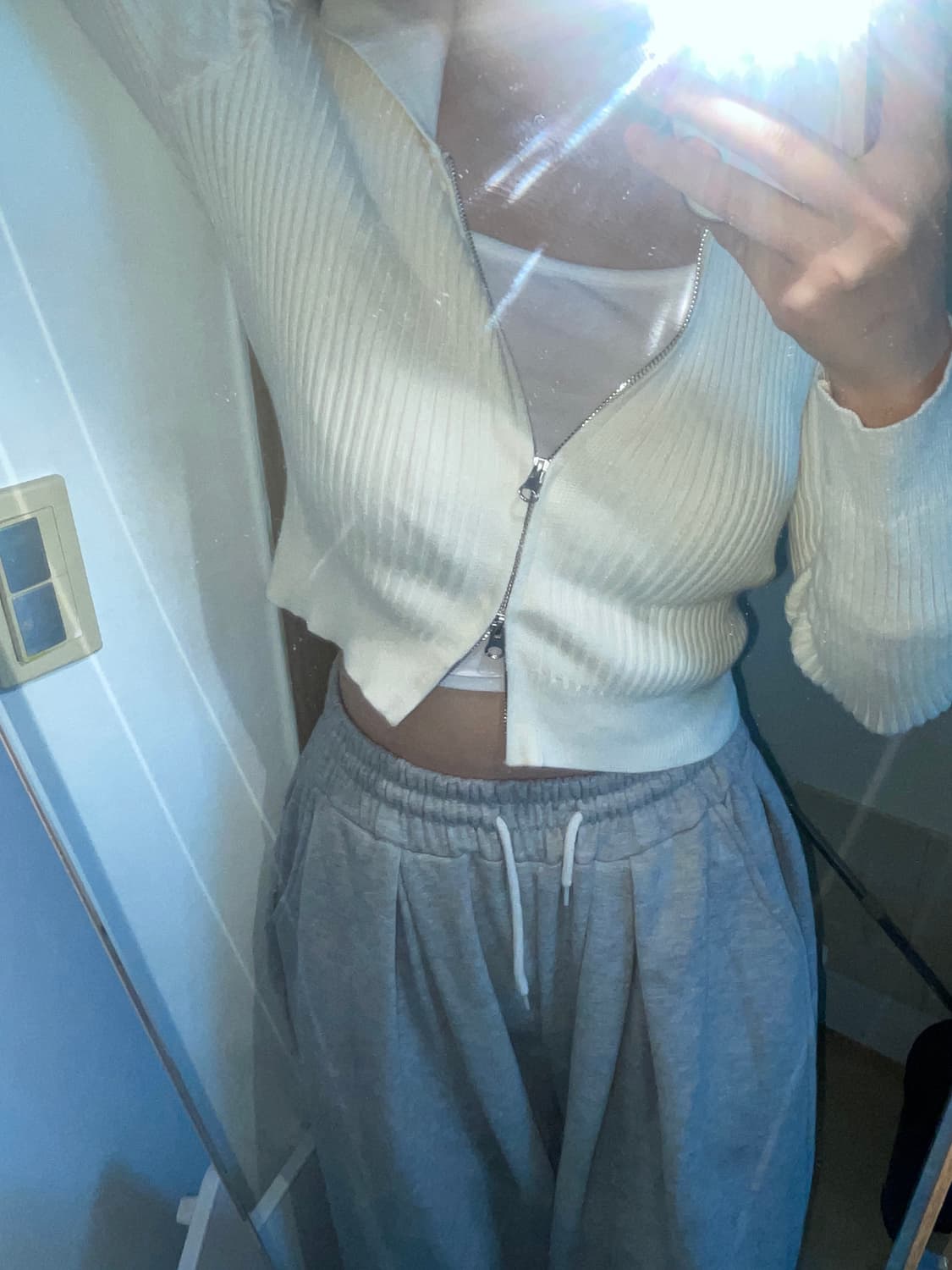 (y2k, 빈티지) 투웨이 니트 집업 팝니다 상품이미지1