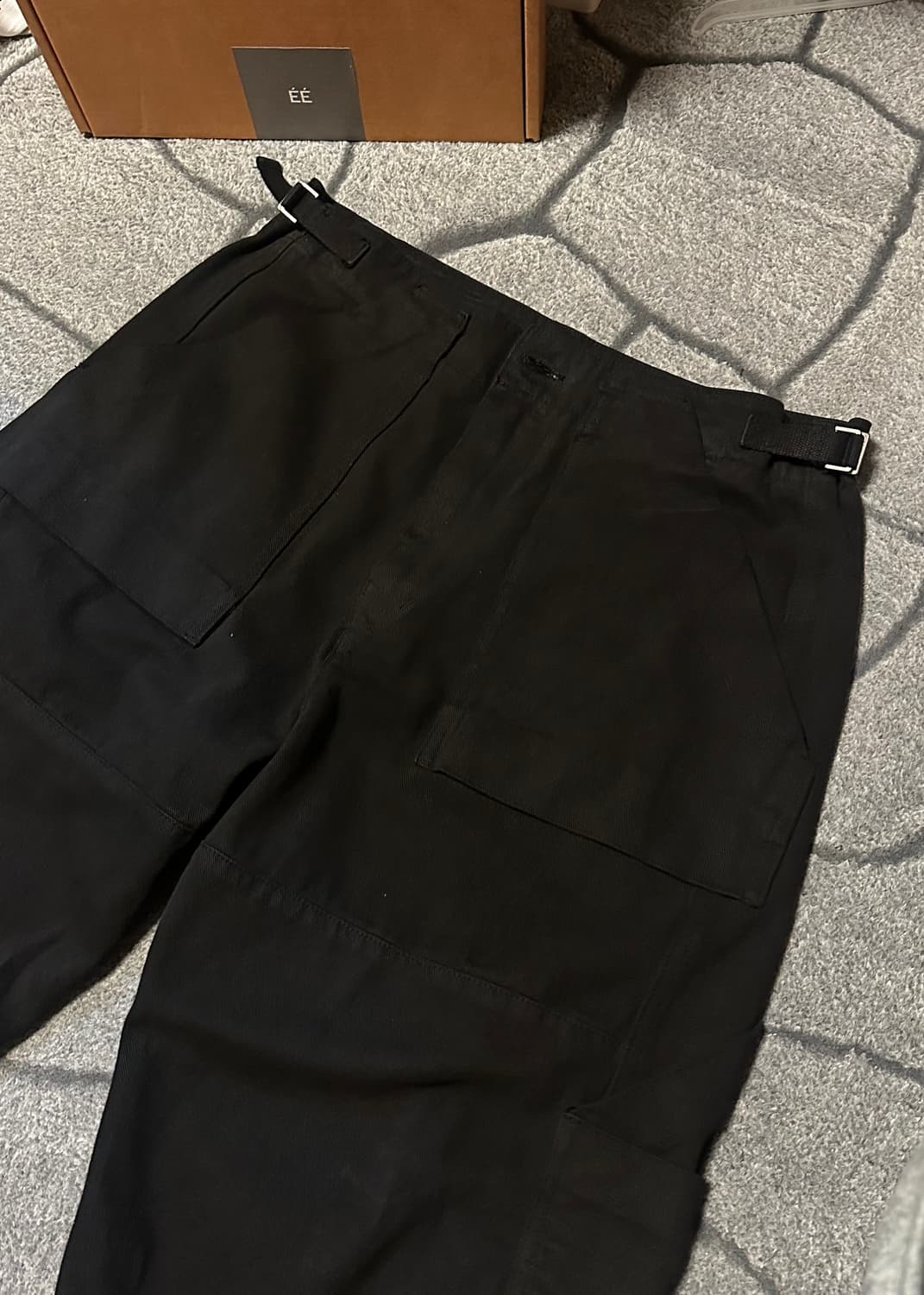 누마레 가먼트다잉 워크팬츠 블랙 풀박싱 상품이미지4