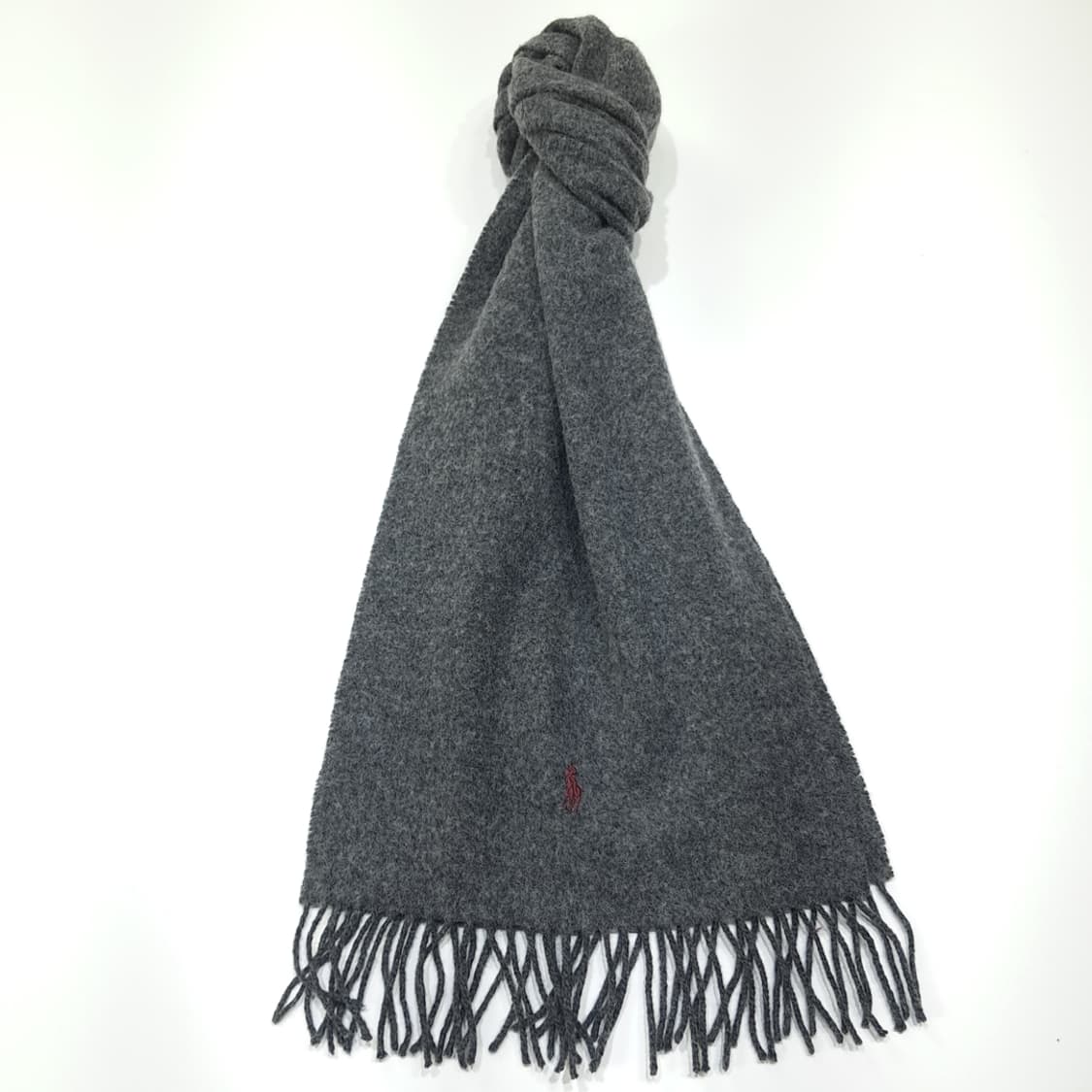 MX390 폴로 스코틀랜드판 램스울 레드포니 그레이 머플러 목도리 상품이미지1
