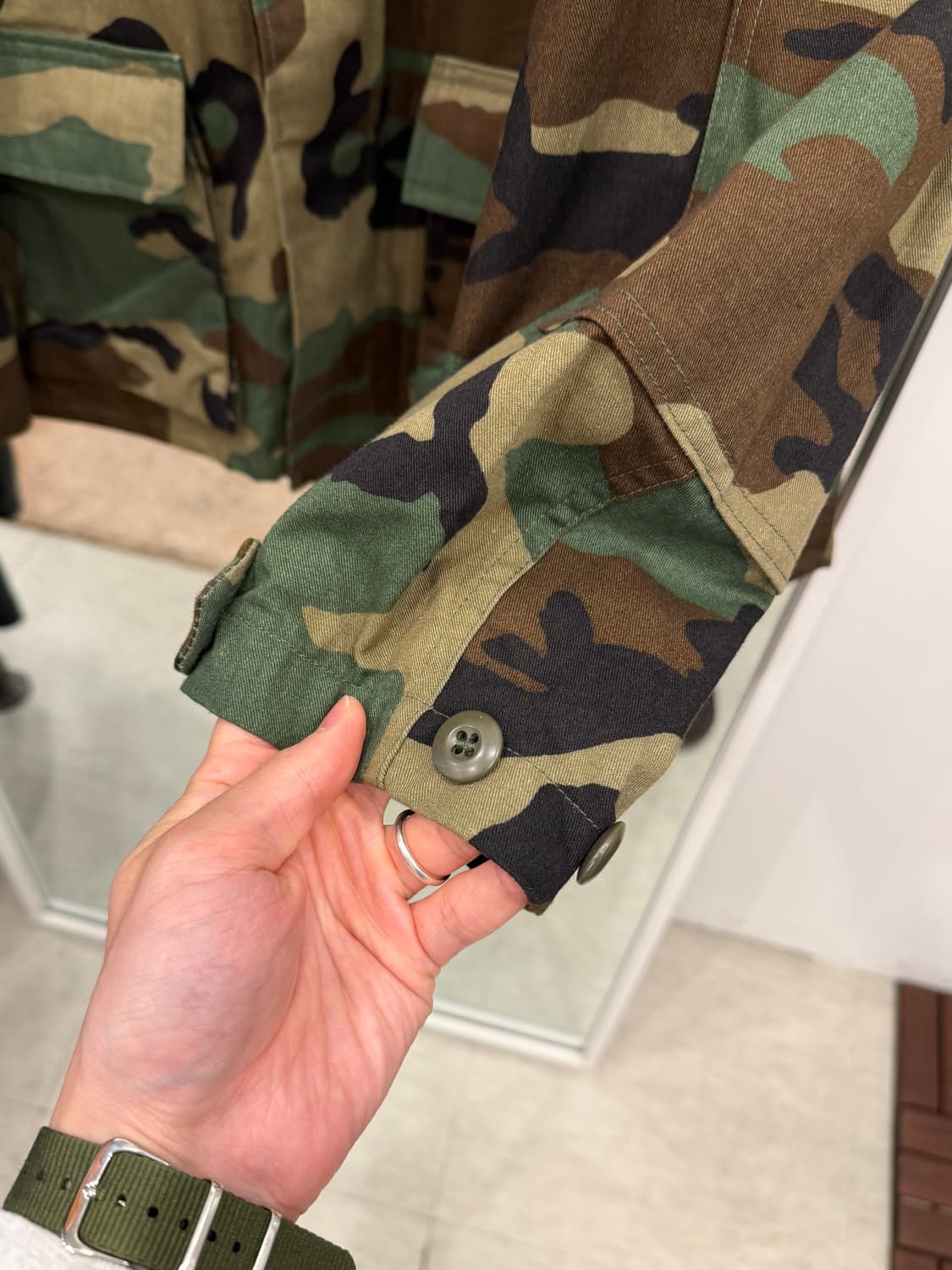 80s Military U.S.Army 미군 우드랜드 카모 BDU 자켓 상품이미지5