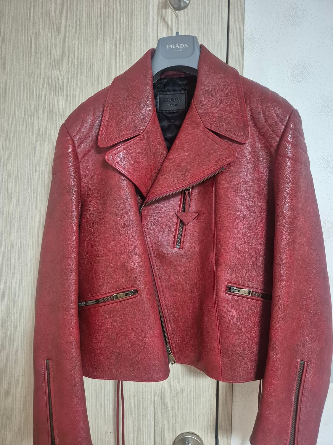 프라다 22ss 라이더자켓 48사이즈 상품이미지1