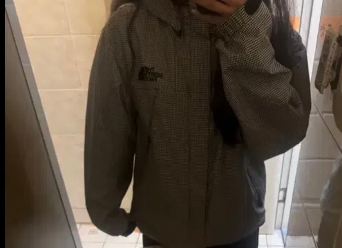 노스페이스 체크 바람막이 경량패딩 자켓 상품이미지2