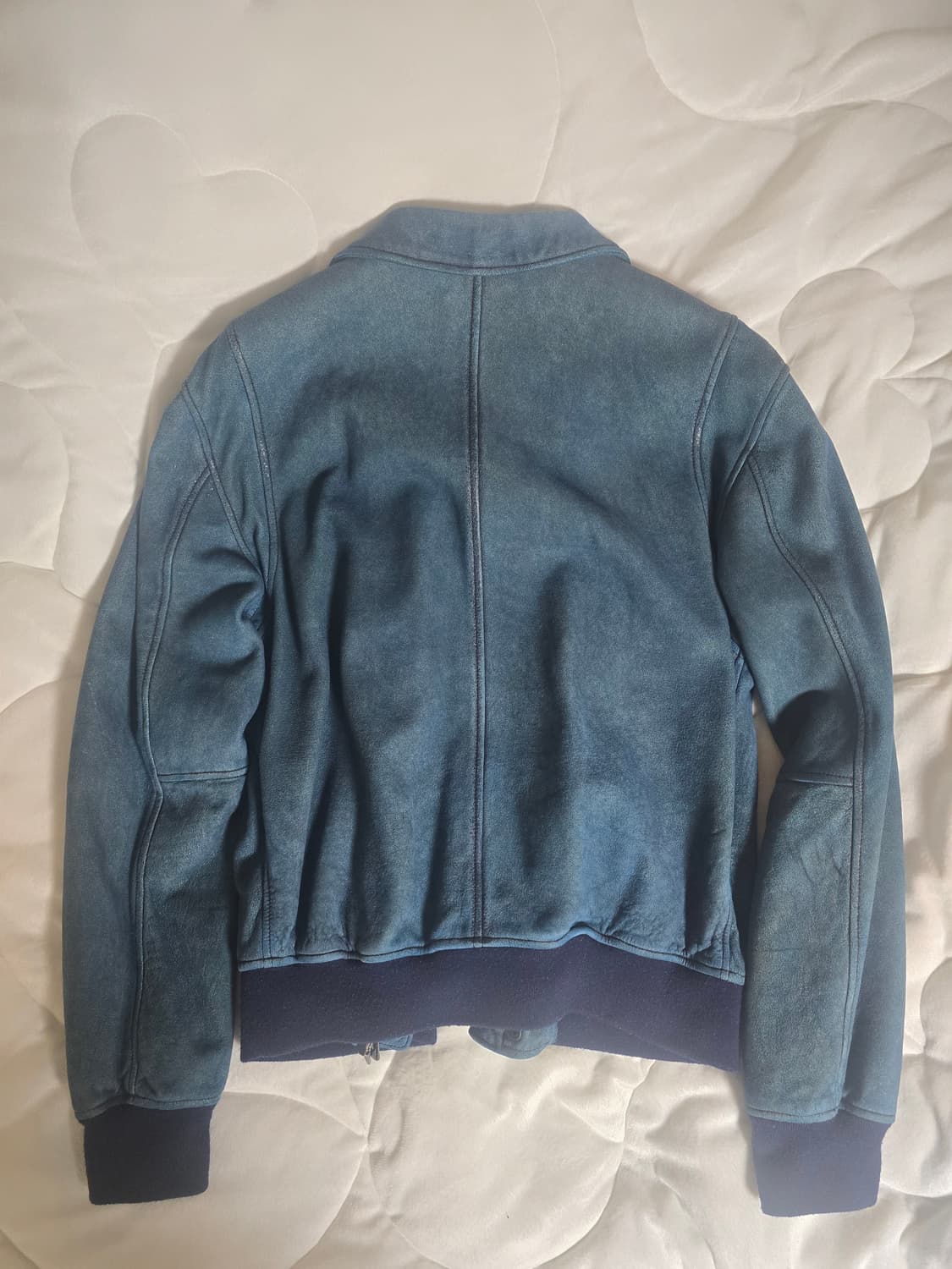 듀퐁(S.T. Dupont) 최고급 블루종 가죽자켓 데님스타일 상품이미지5