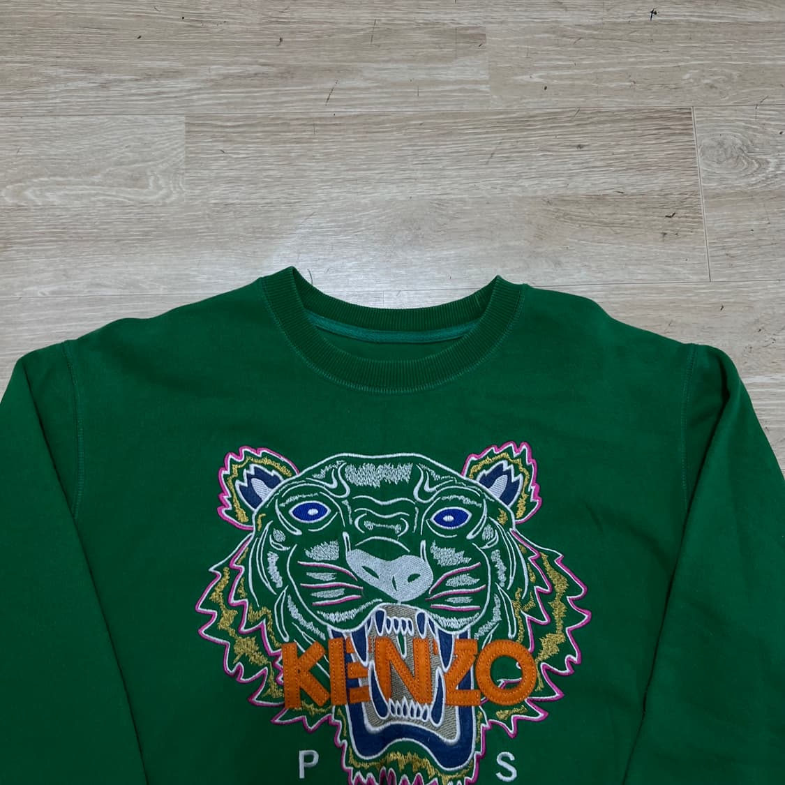 KENZO 겐조타이거 자수 빅로고 맨투맨 [그린] L/100 상품이미지2