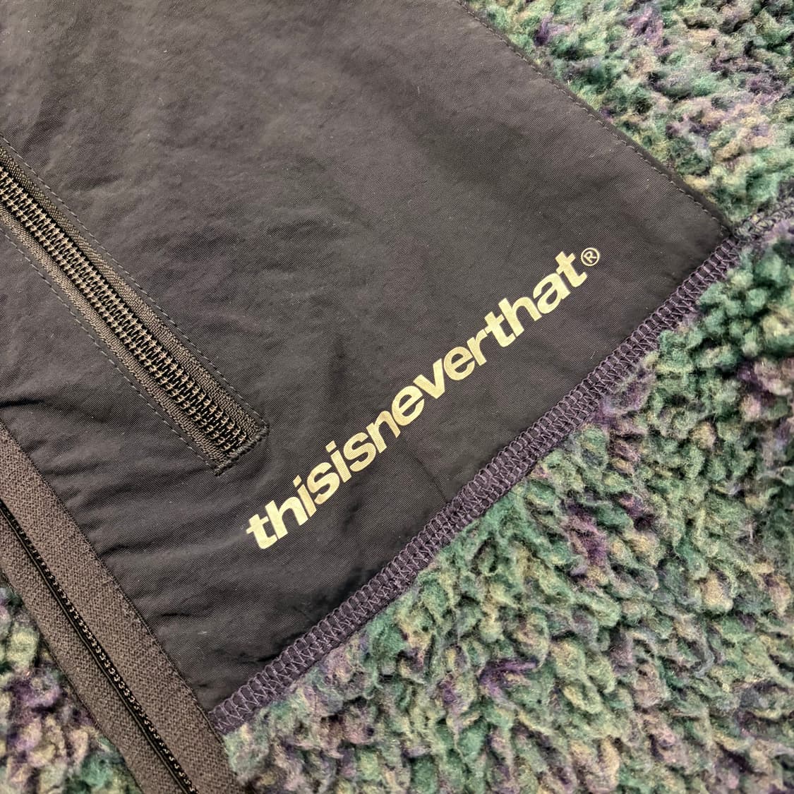 [M] 디스이즈네버댓 패턴 후리스 플리스 집업 자켓 D369 상품이미지4