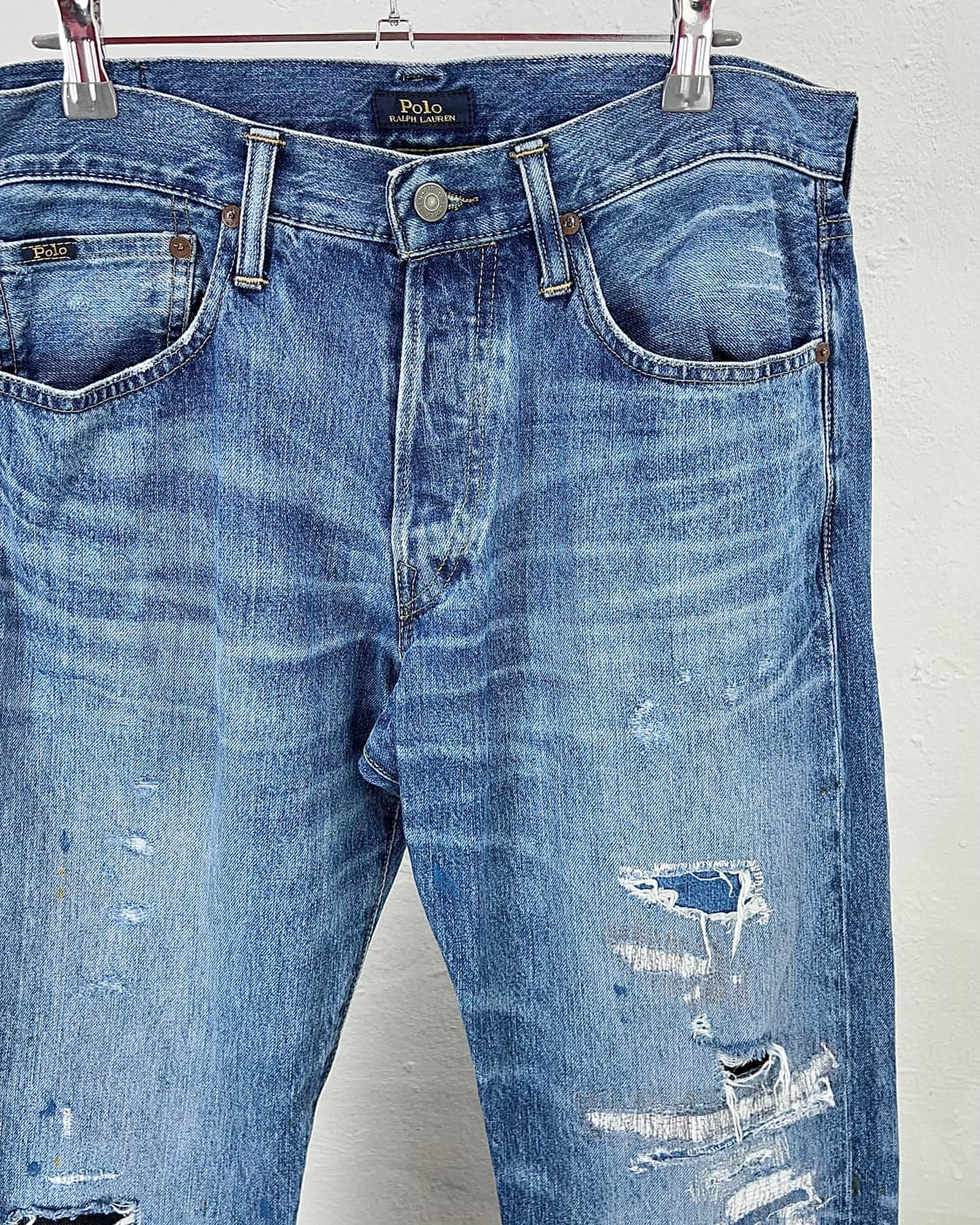 폴로 랄프로렌 클래식 핏 디스트레스 데님 팬츠 상품이미지3