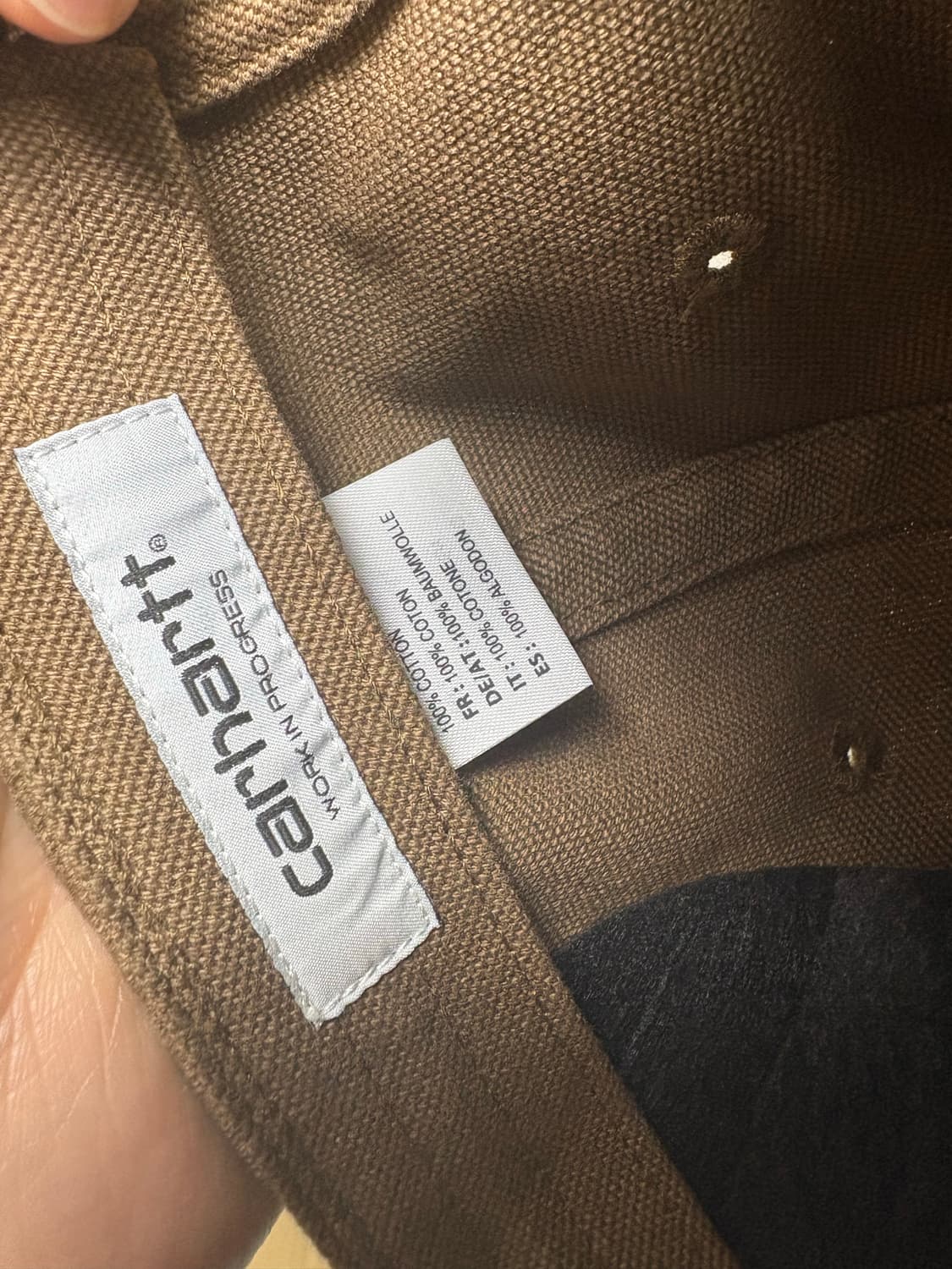 칼하트WIP 캔버스 6패널 모자 상품이미지6