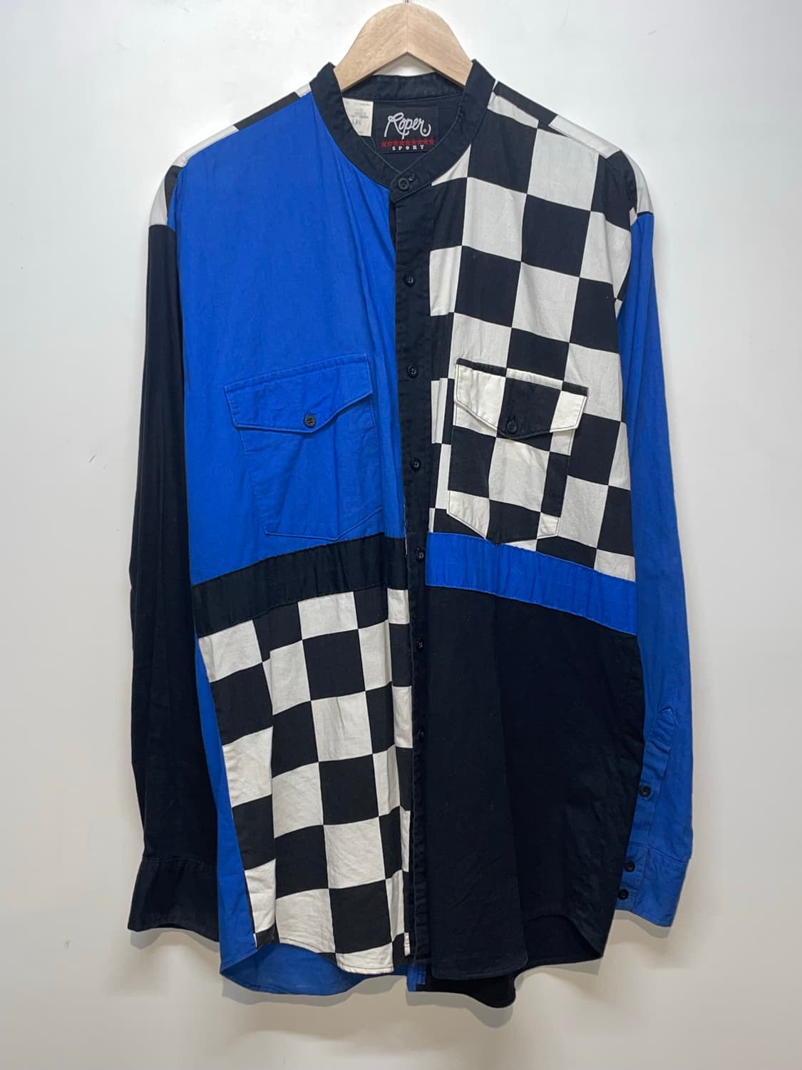 1990s USA ROPER RACING 체크 셔츠 상품이미지2