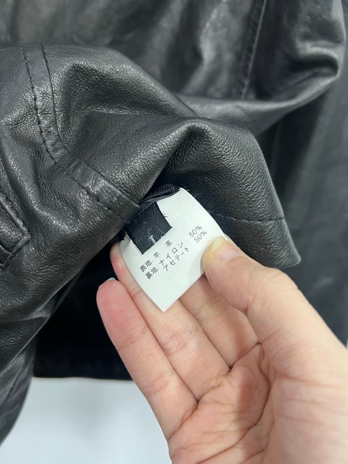 레더 블랙 자켓 상품이미지3