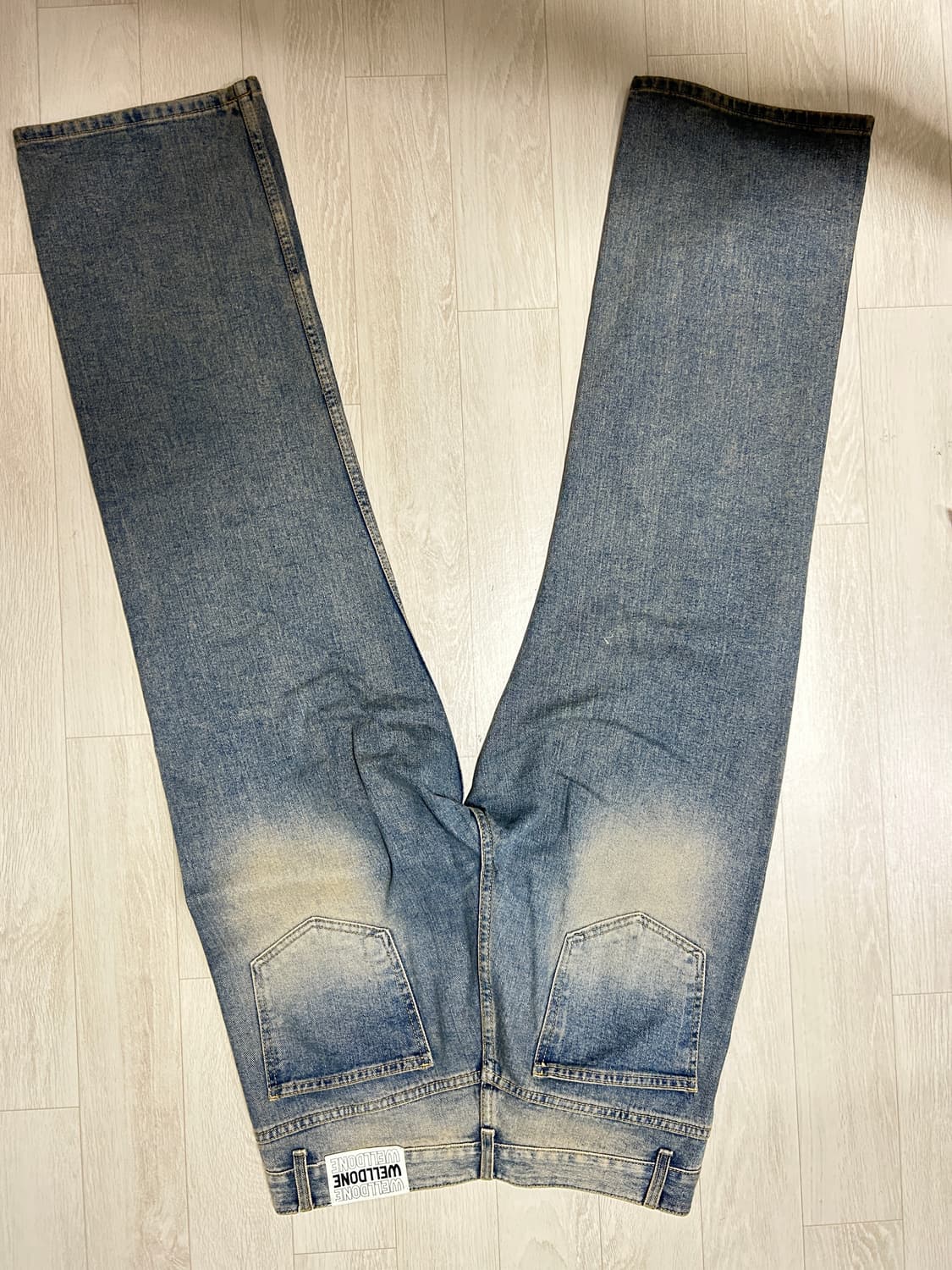 와이드 데님 바지 상품이미지2