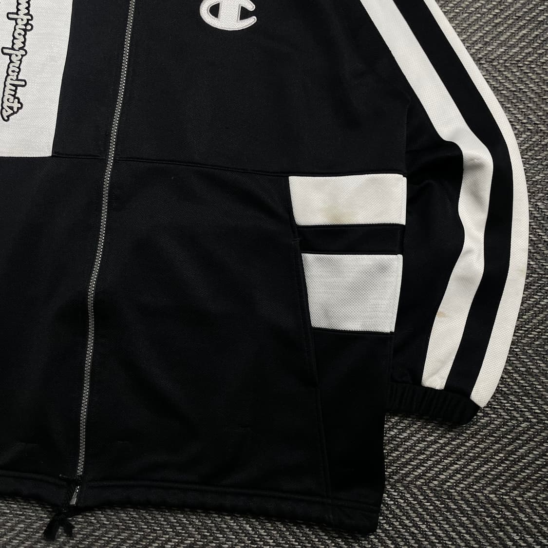 챔피온 올드스쿨 스펠아웃 빅로고 후드 트랙 탑 자켓 o 4193 상품이미지3