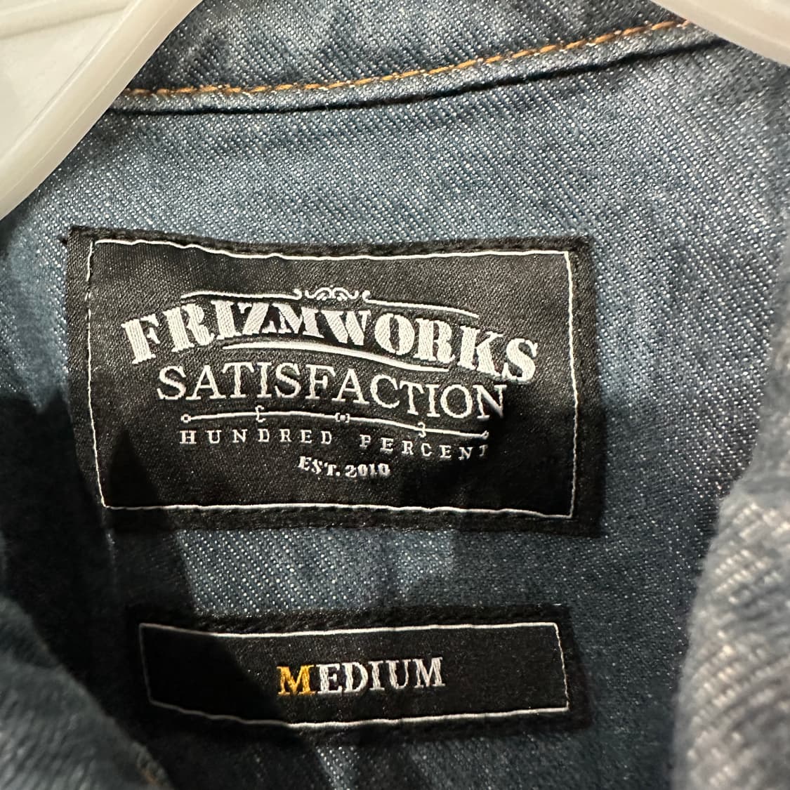 프리즘웍스 데님 청자켓 M 상품이미지3