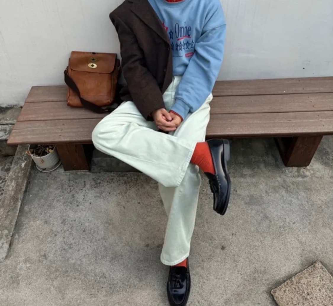 (새상품) 애프터프레이 와이드 데님팬츠 L 상품이미지4