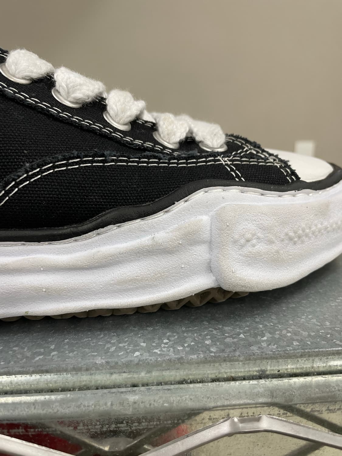 메종 미하라 야스히로 베이커 OG 캔버스 로우 블랙 40(gr-4728) 상품이미지9