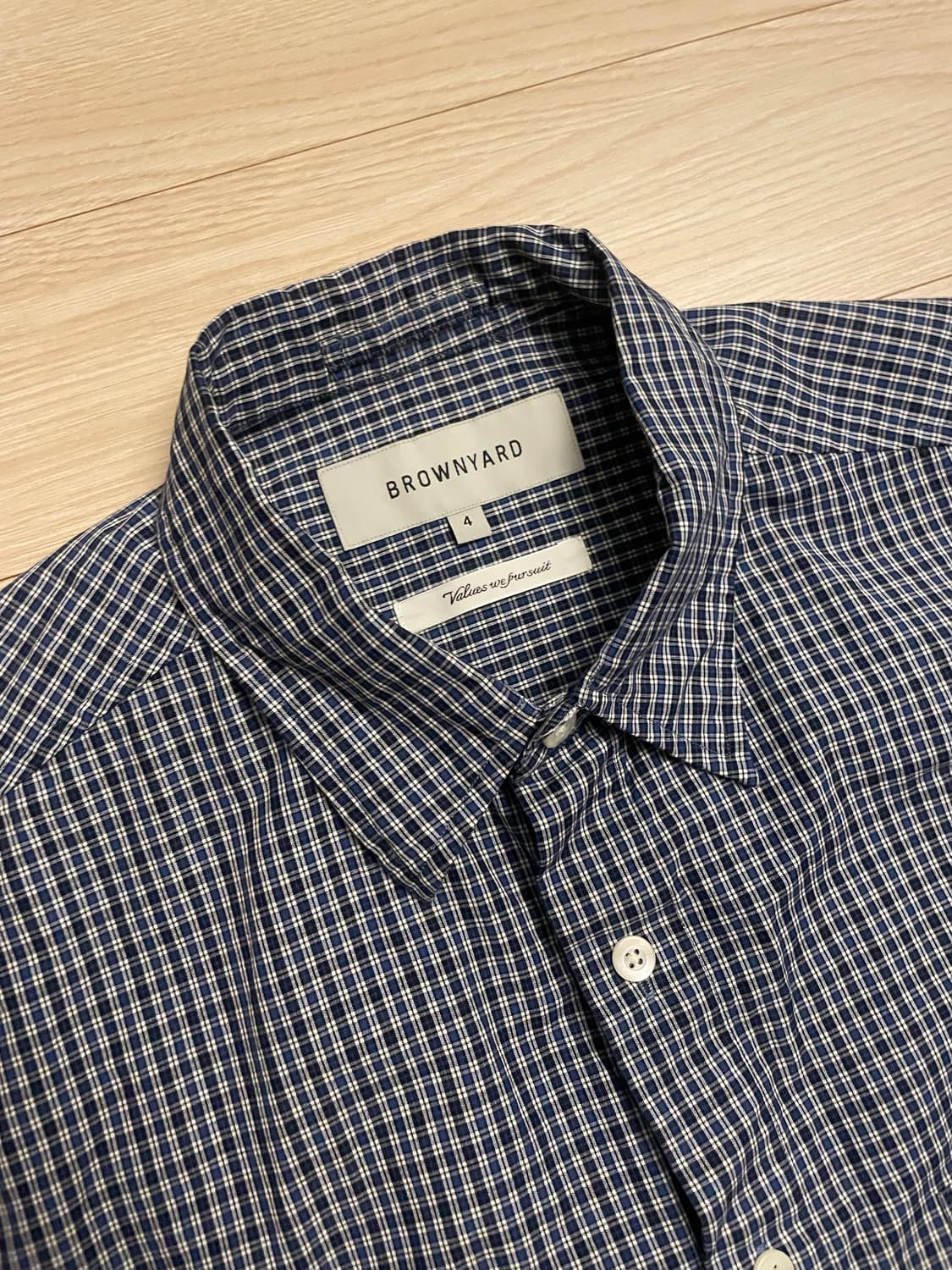 [4] 브라운야드 스테디셔츠 블루체크 상품이미지2