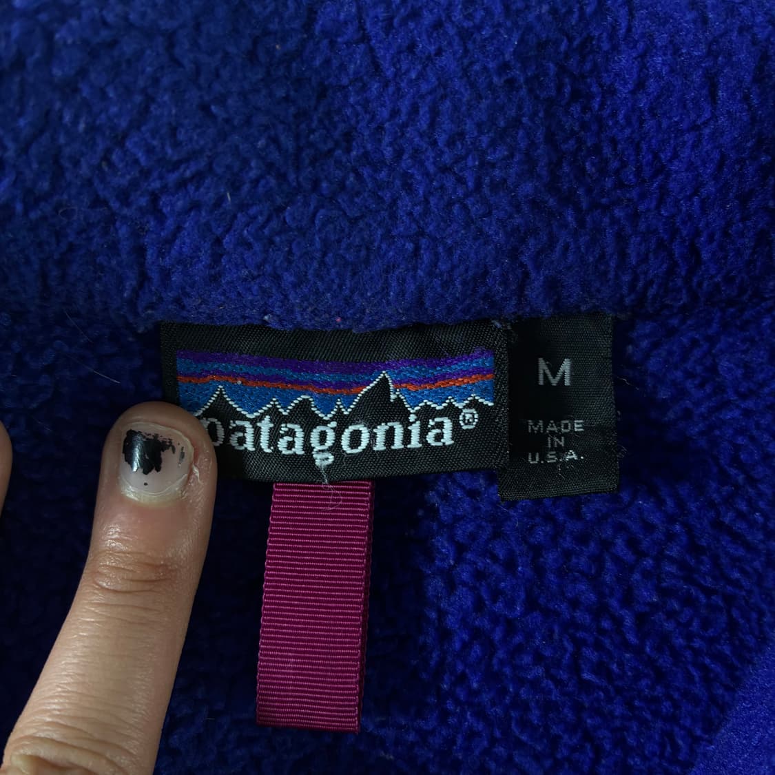 Polo  파타고니아 90,s 블루 플리스 집업  상품이미지4
