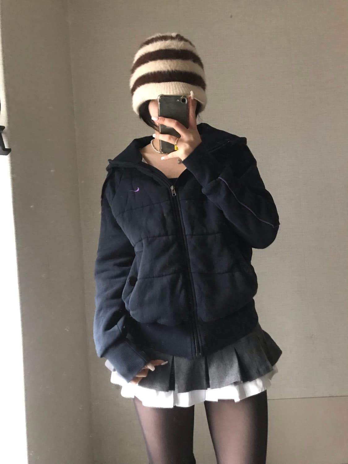 나이키 딥네이비 패딩 상품이미지4