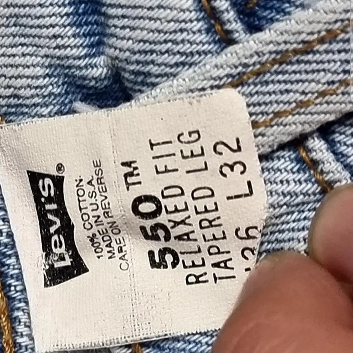 리바이스usa 80s 550 청바지(33) 상품이미지7