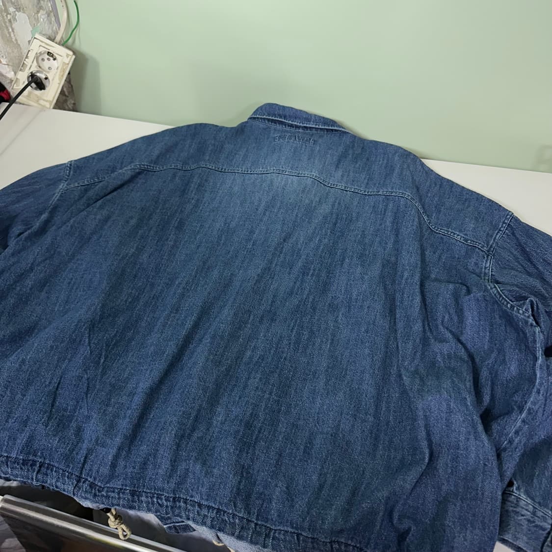 OS 파머스마켓 루즈오버핏 빈티지워시드 데님 워크셔츠자켓 상품이미지6