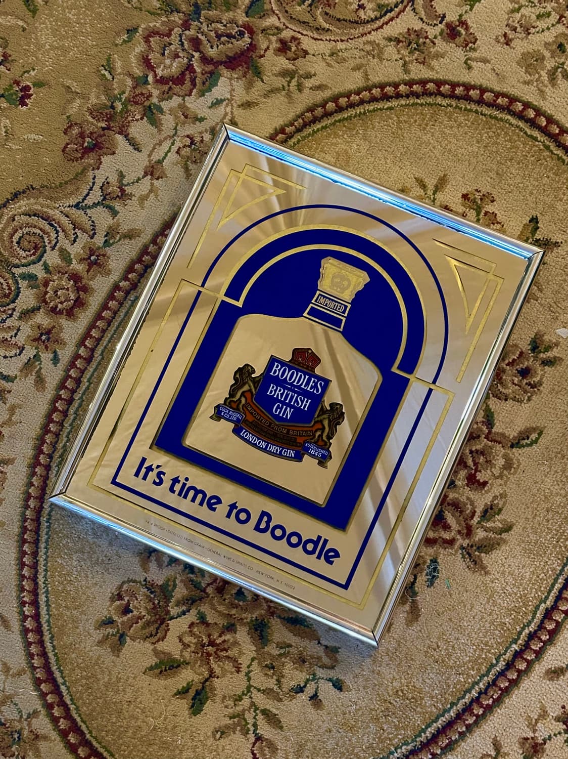 미국 빈티지 부들스 진 팝미러 거울 간판 상품이미지2