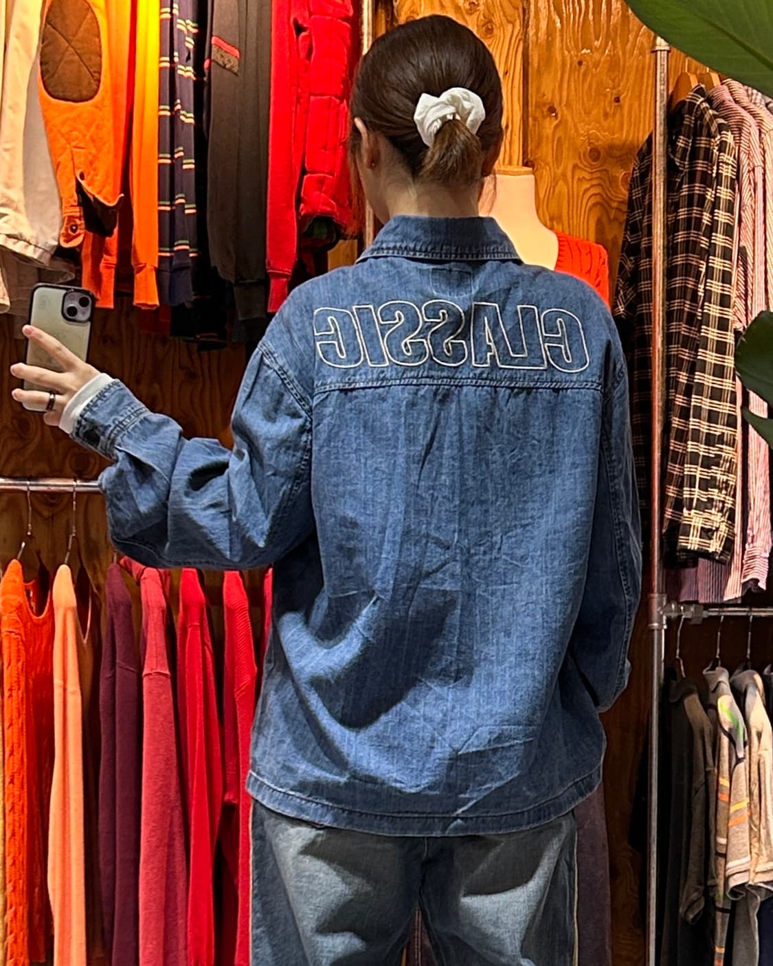 XL 지프(Jeep) 클래식 워싱 중청 데님 워크 셔츠 상품이미지2