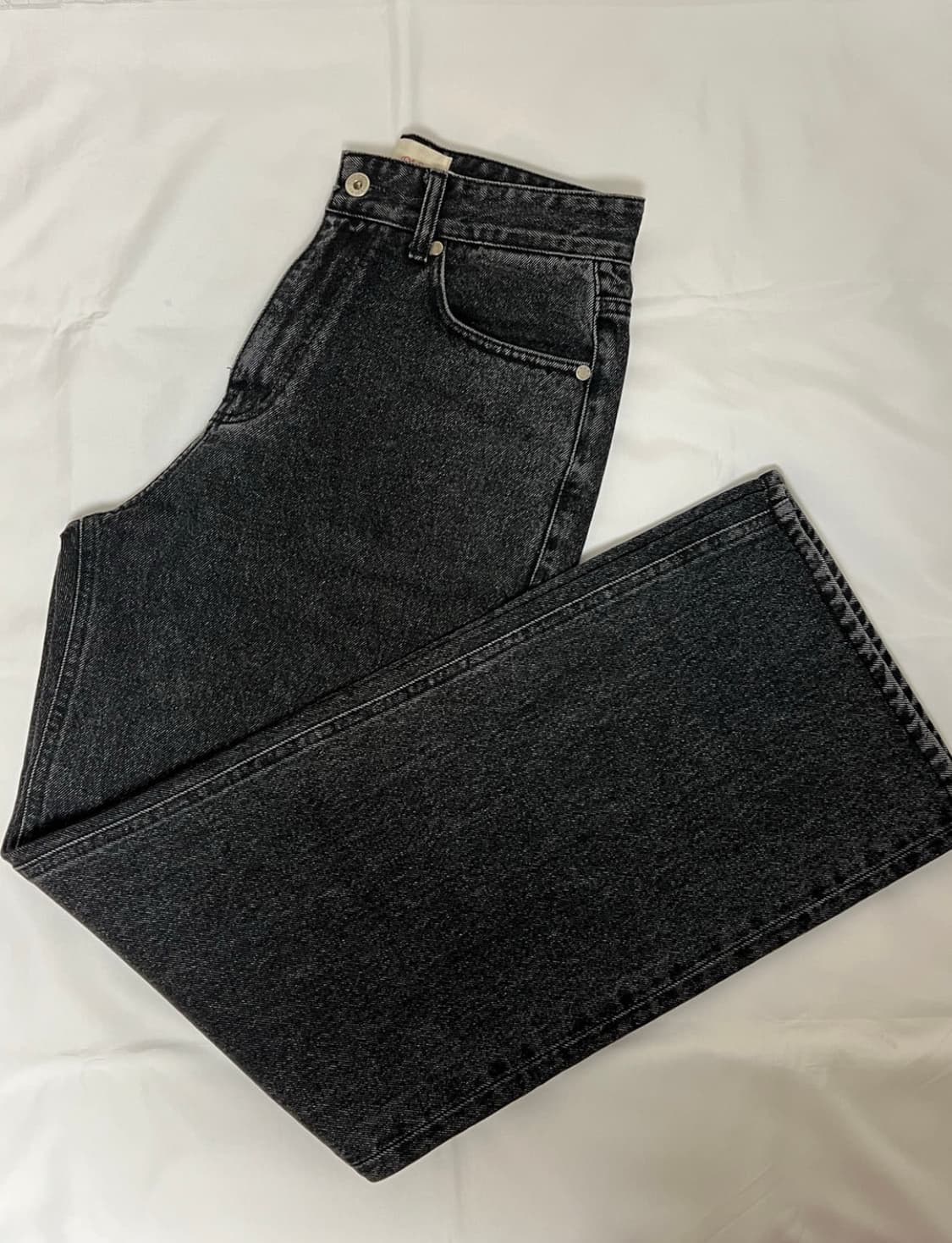 STU 데님 팬츠 블랙 흑청 상품이미지4