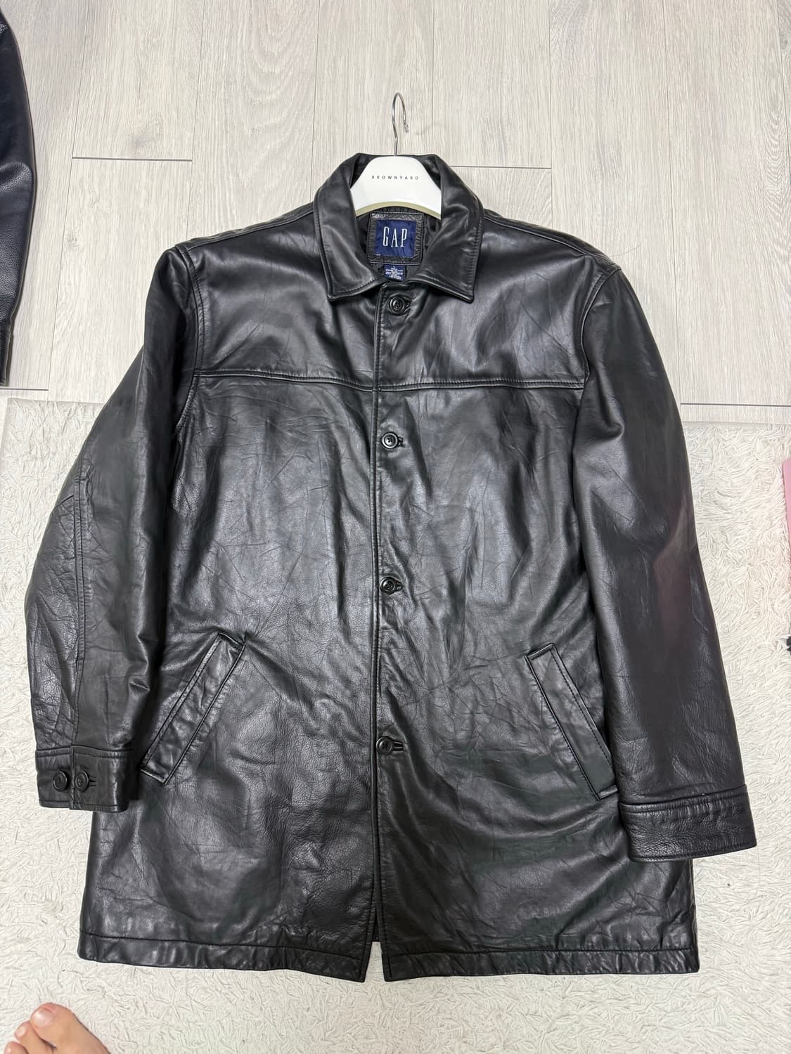 (L)gap 올드갭 레더 카코트 코트 상품이미지1