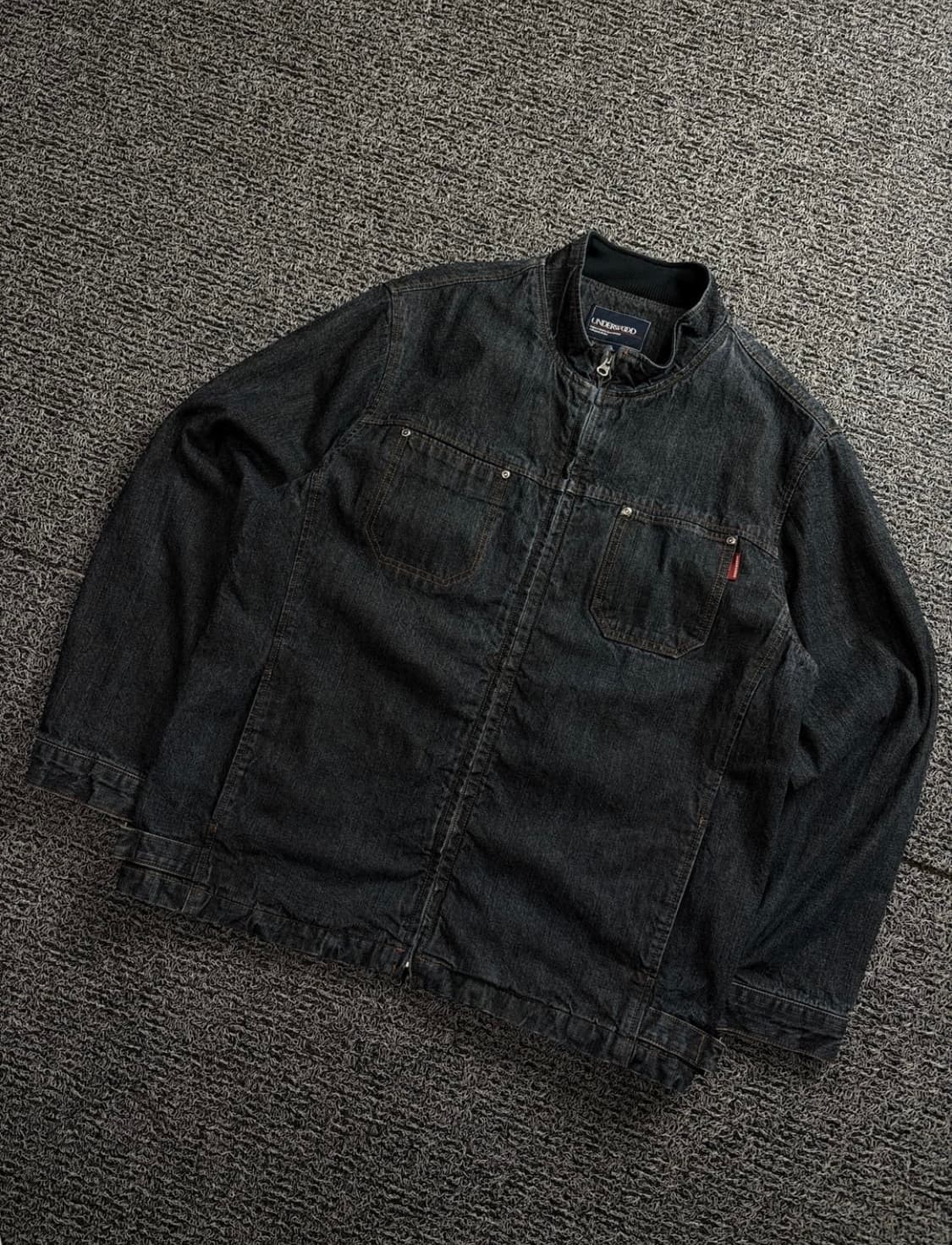 언더우드 오리지날 아메카지 데님 바이커 자켓 1563 상품이미지1