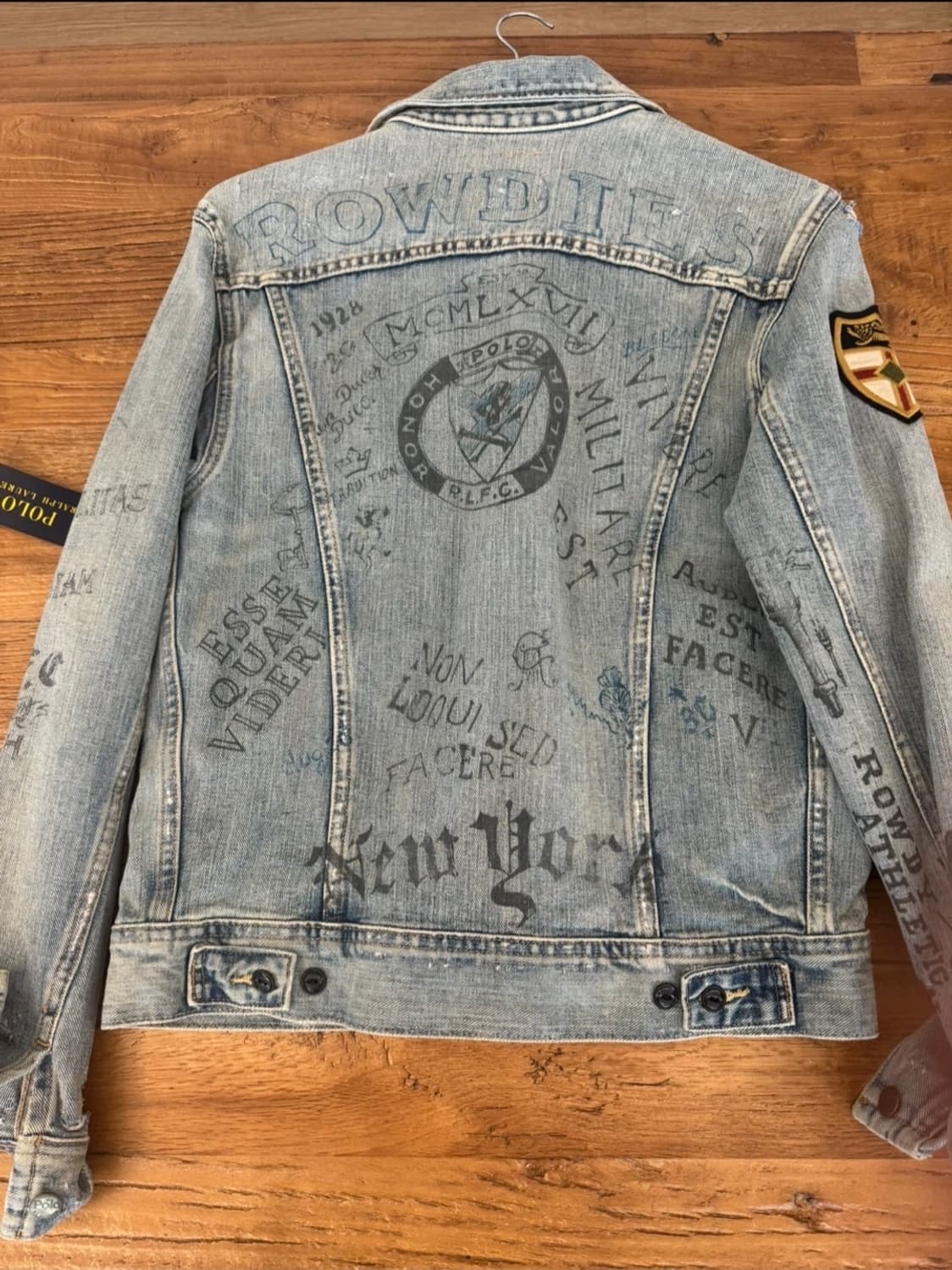 (새상품)폴로 랄프로렌 프린팅 데님 자켓 남성 S 상품이미지5