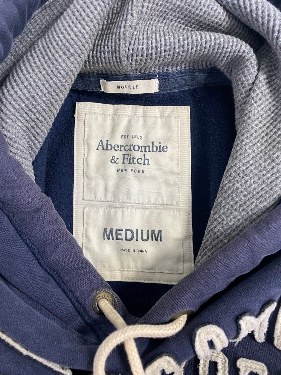 아베크롬비 빈티지 뉴욕 후드 네이비 M <620> 상품이미지4