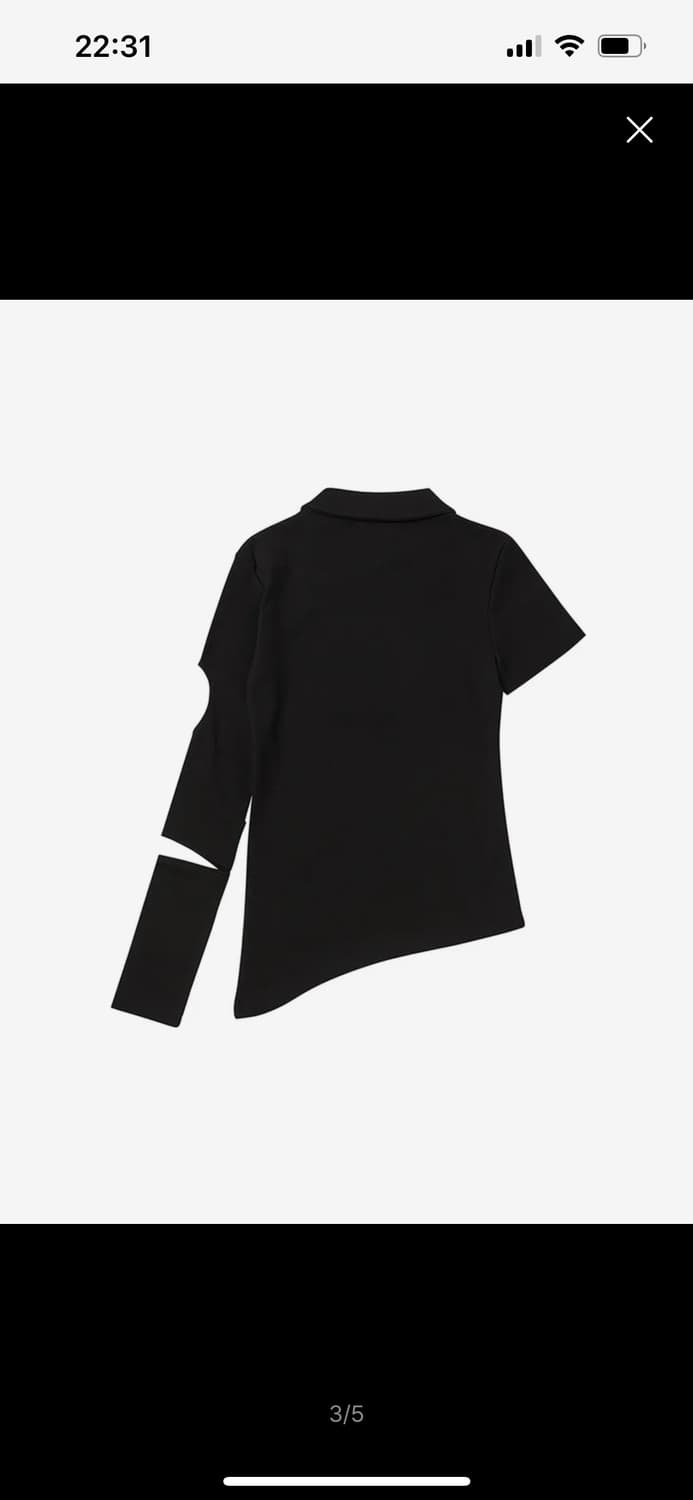 NYXX 비대칭 티셔츠 새상품 상품이미지7