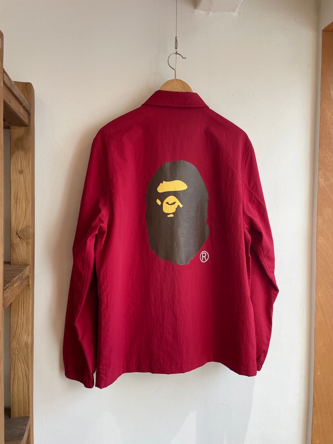 베이프 로고 코치 자켓 (L) 상품이미지4