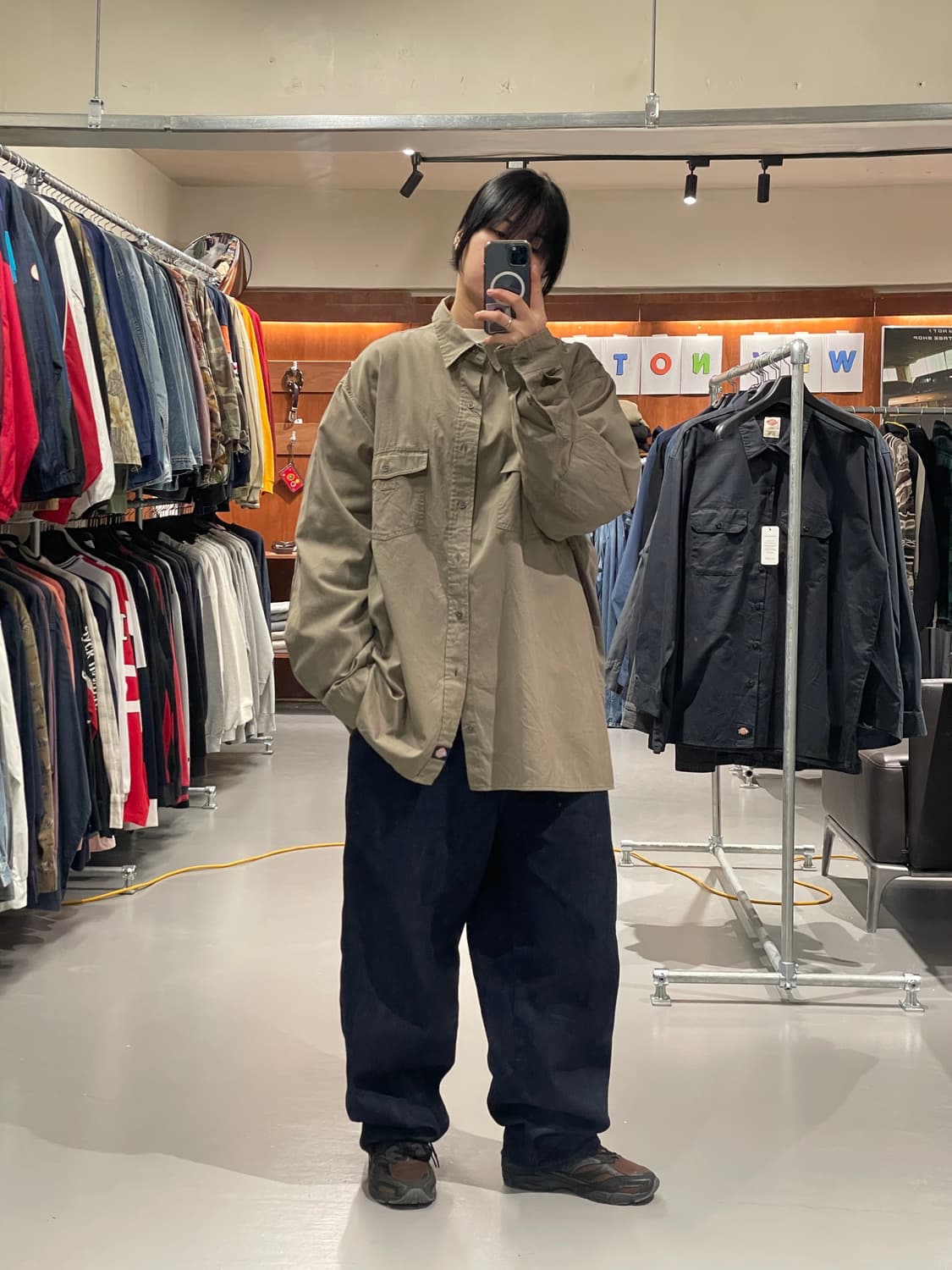 디키즈 매카닉 워크 셔츠(카키브라운)   상품이미지3