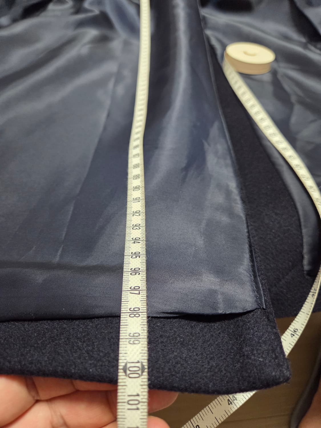 솔리드옴므 네이비 더블 브레스티드 코트 상품이미지10