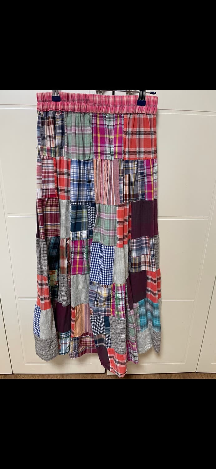 빈티지 패치워크 롱스커트 상품이미지1