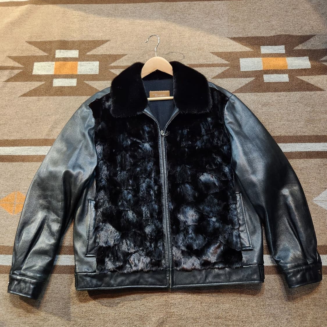 이태리 로베르토 램스킨 밍크 그리즐리 자켓 XL 상품이미지3