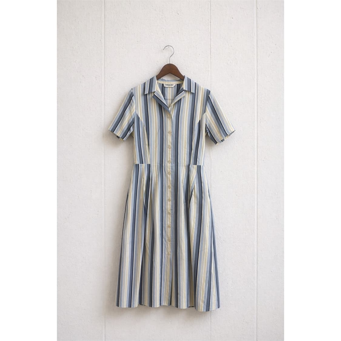 소라 줄무늬 롱 셔츠 원피스 상품이미지4