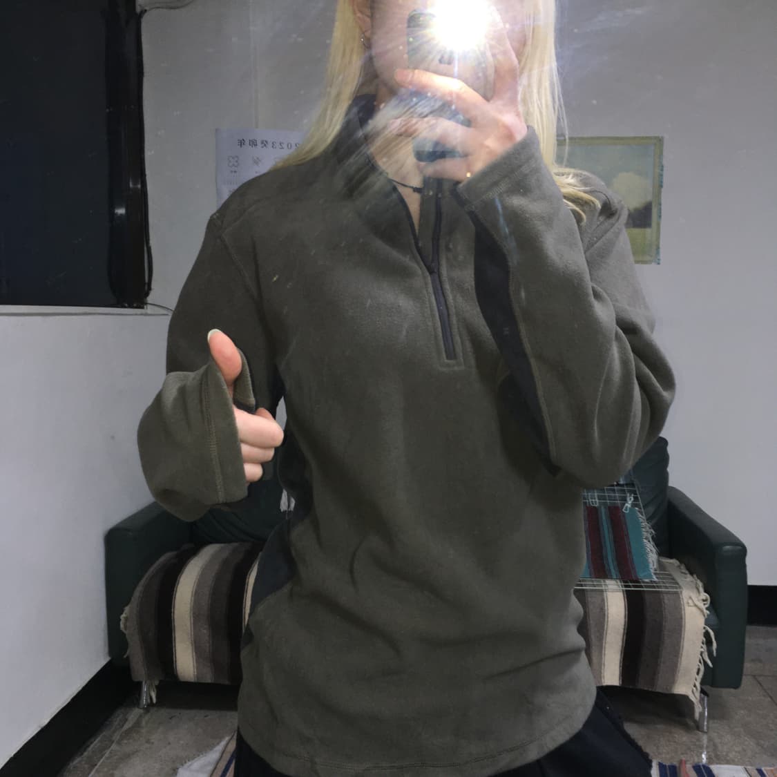 투티/0330 노스페이스 맨 POLARTEC 클래식 플리스 집업 상의 상품이미지1