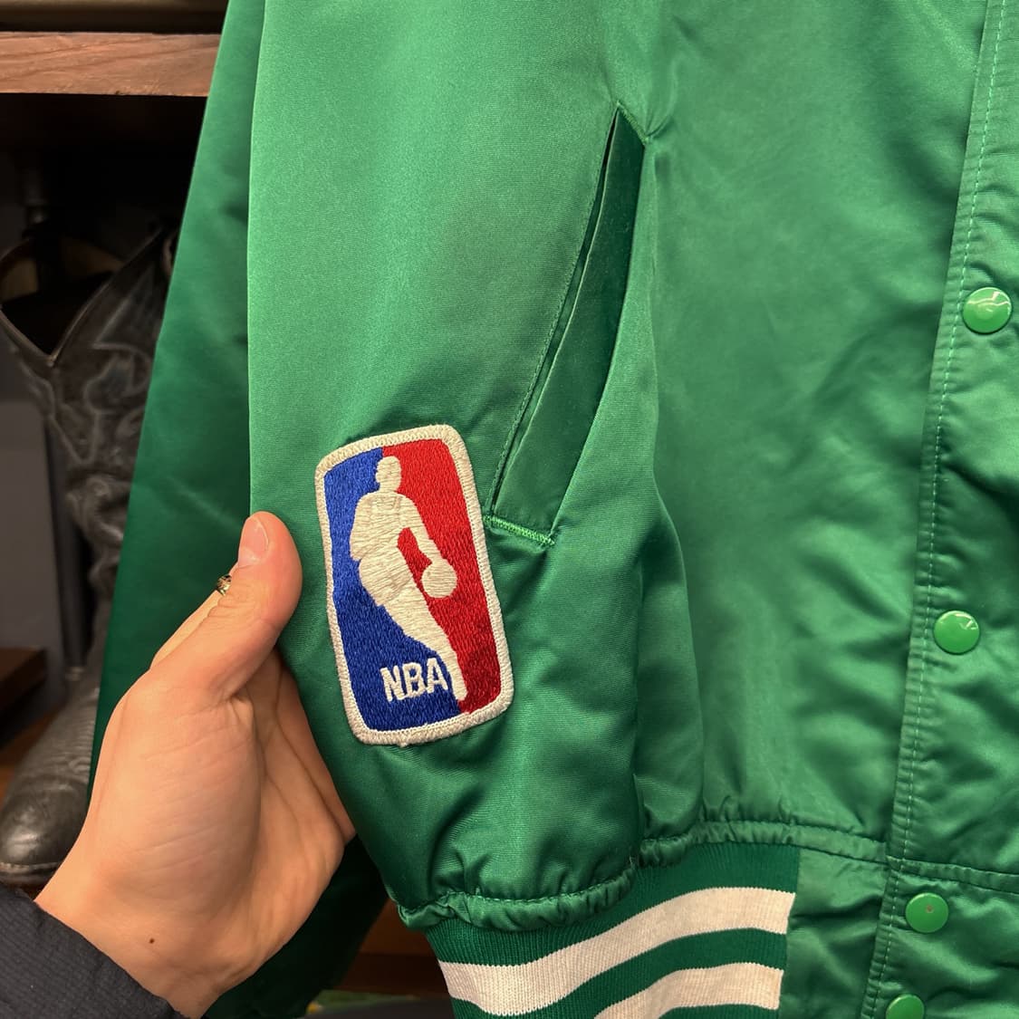 80~90s 스타터 NBA 보스턴 셀틱스 클럽크루 바시티 자켓 N778 상품이미지6