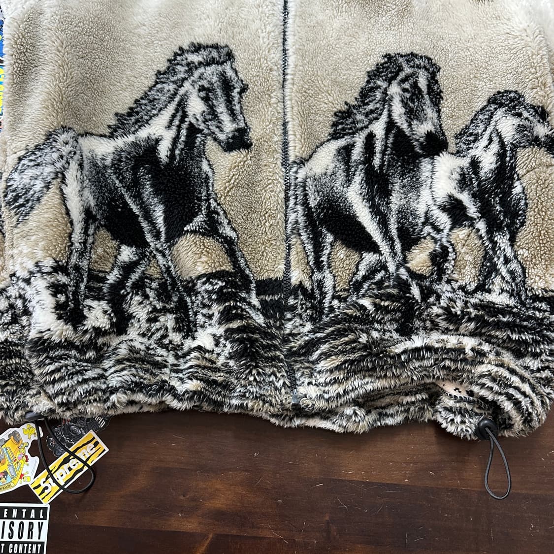 90s USA 블랙마운틴 홀스 후리스 자켓 M 상품이미지5