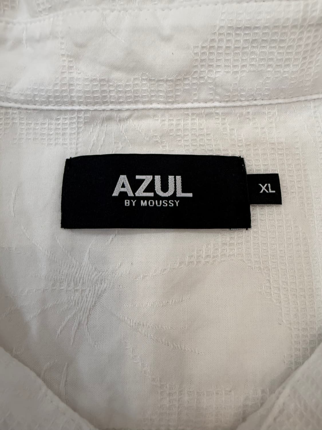 AZUL by Moussy 자카드 패턴 반팔 셔츠 상품이미지4