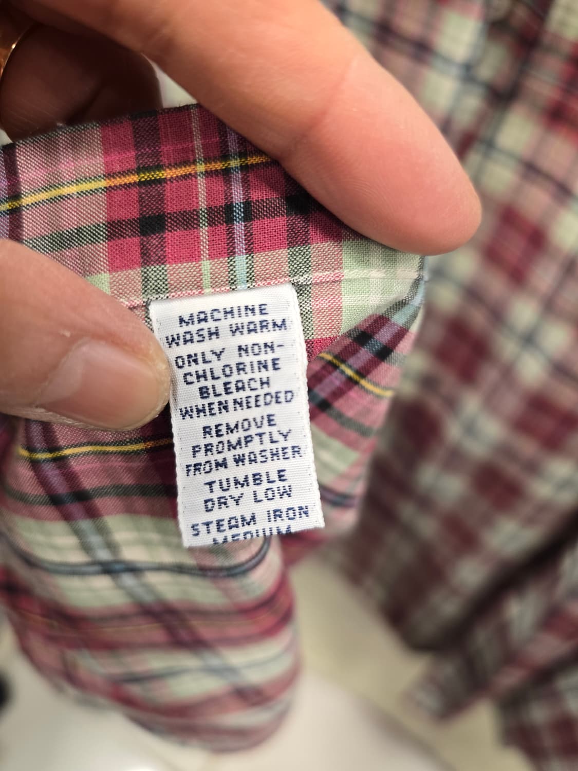 랄프로렌 블레이크 체크 셔츠 남방 110~115 상품이미지8