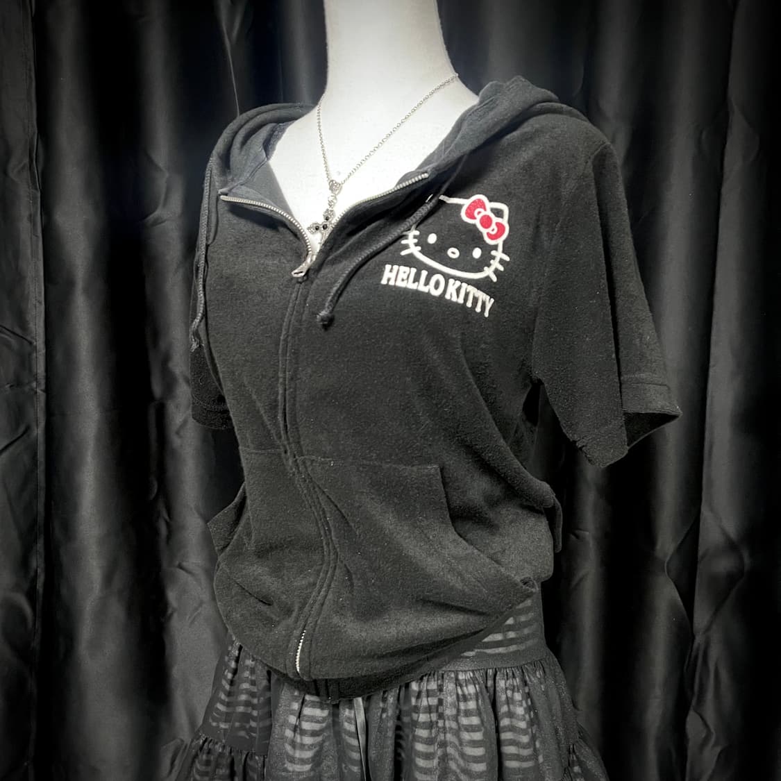 hellokitty 헬로키티 반팔 후드집업 갸루 y2k 상품이미지2