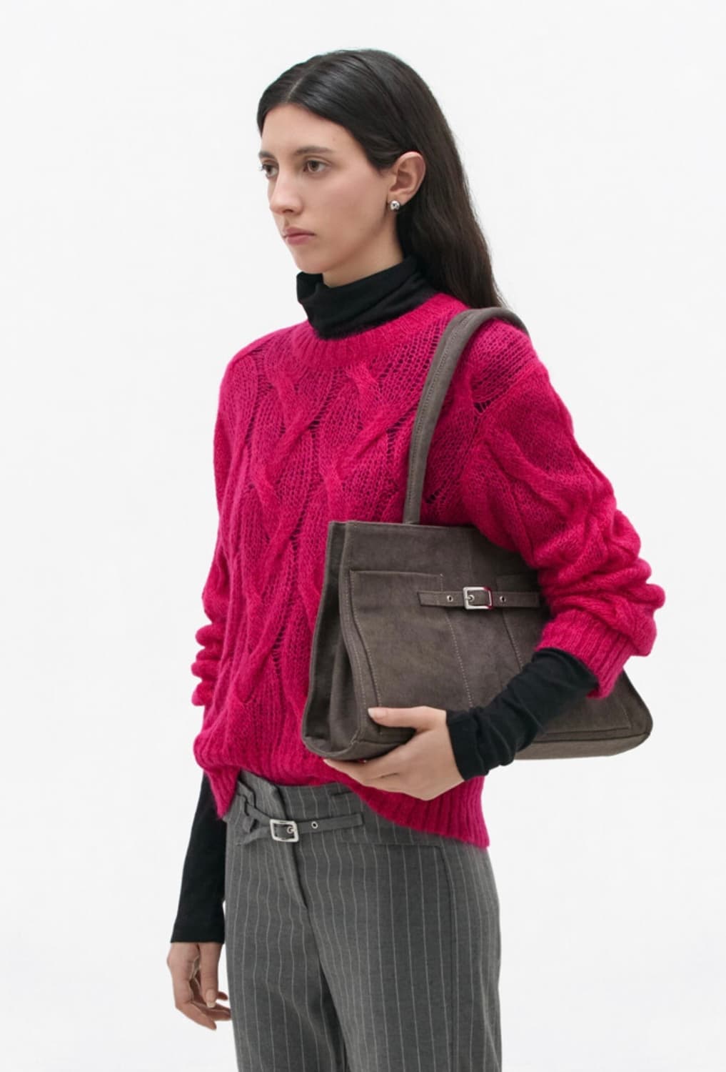 기마구아스 Annamaria 캔버스 백/브라운 상품이미지3