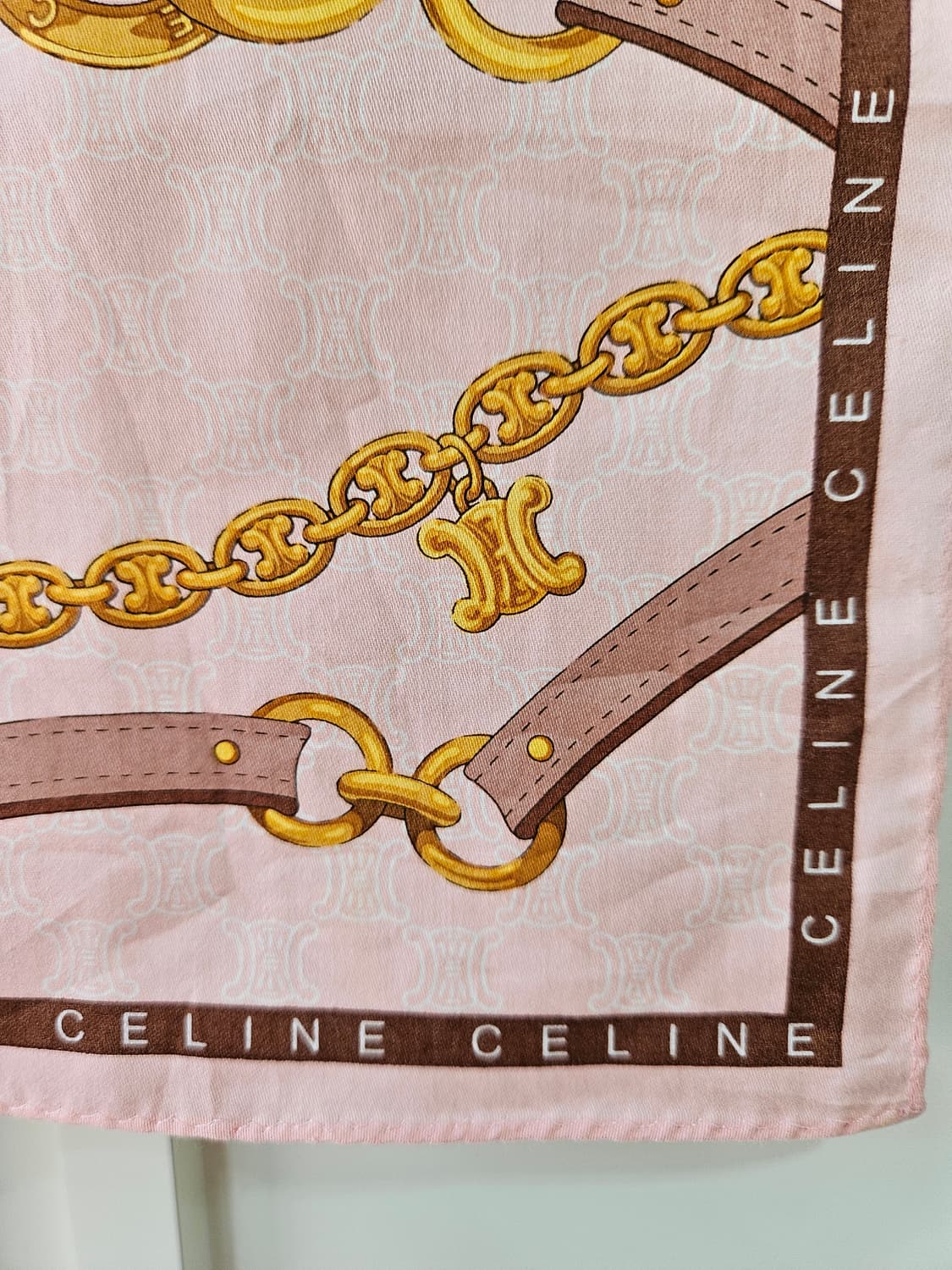 셀린느손수건(CELINE) 마카담 체인 패턴 빈티지 손수건 상품이미지2