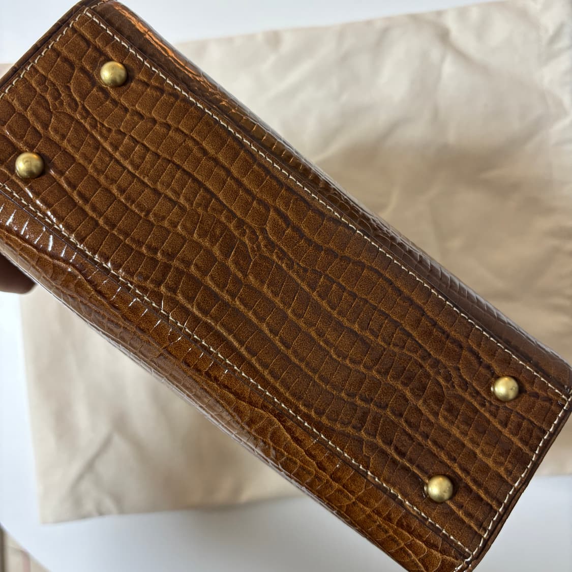 투티에 로케백 croco brown mini 상품이미지7