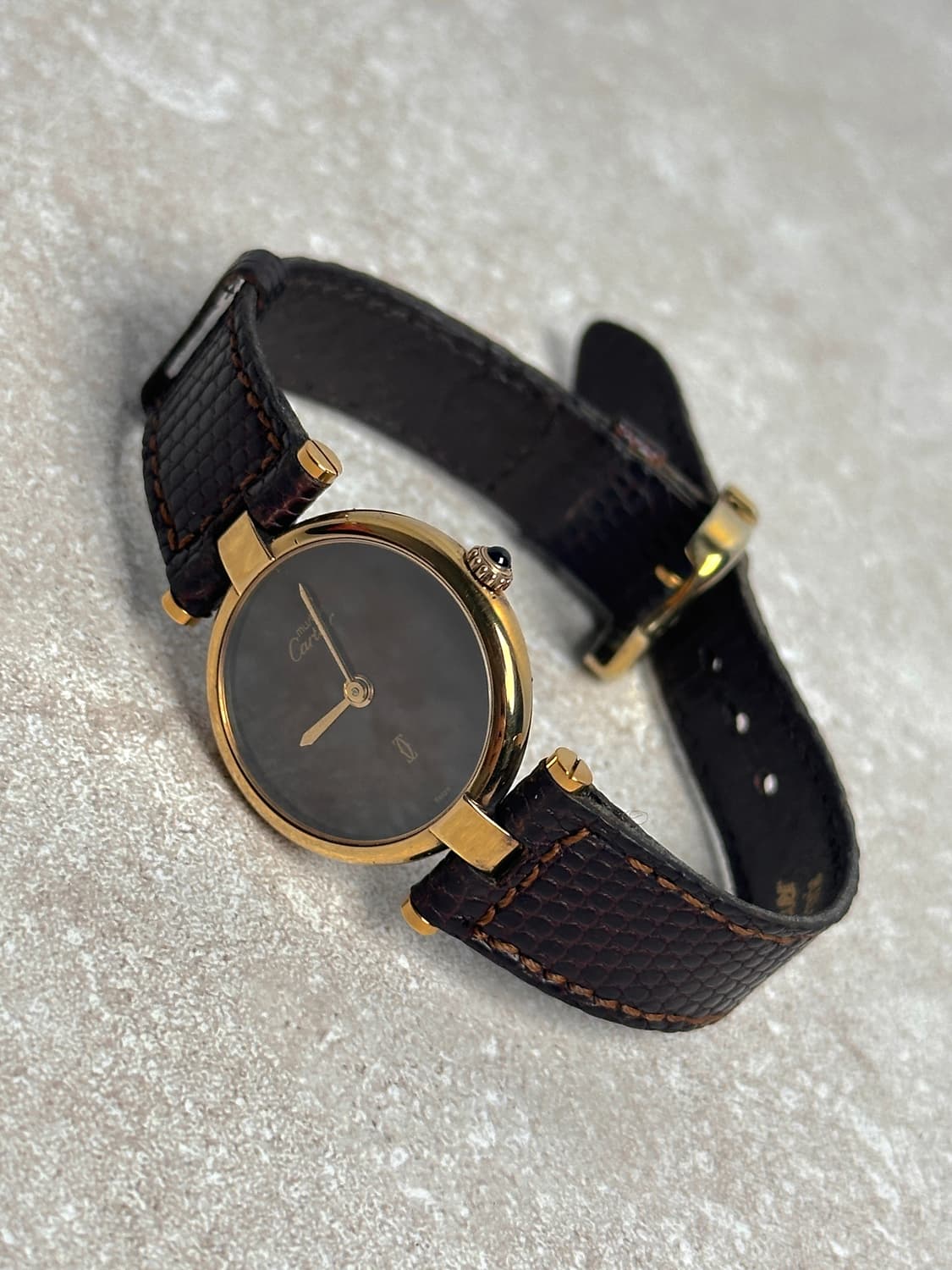 까르띠에 머스트 드 까르띠에 방돔 버건디 다이얼 (Full Set) 상품이미지3